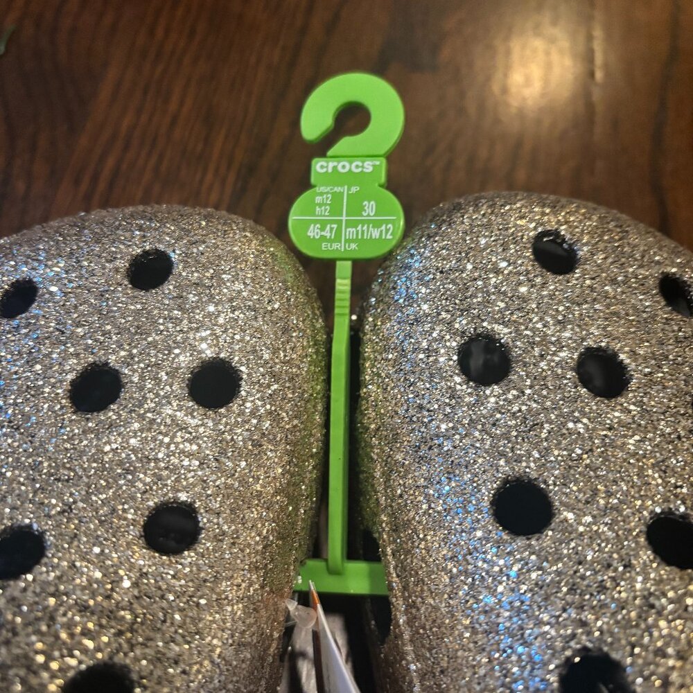 CROCS: Classic ombre glitter clog Black/Gold Unisex - Picture 5 of 12